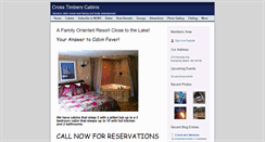 Desktop Screenshot of crosstimberscabins.com