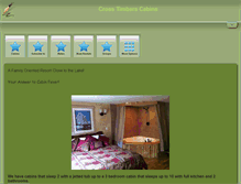 Tablet Screenshot of crosstimberscabins.com